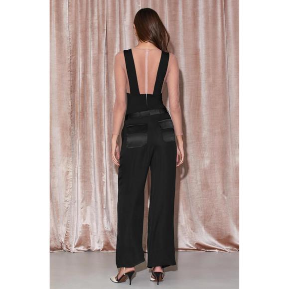 NEW FLEUR DU MAL suspender bodysuit in black - Picture 3 of 4